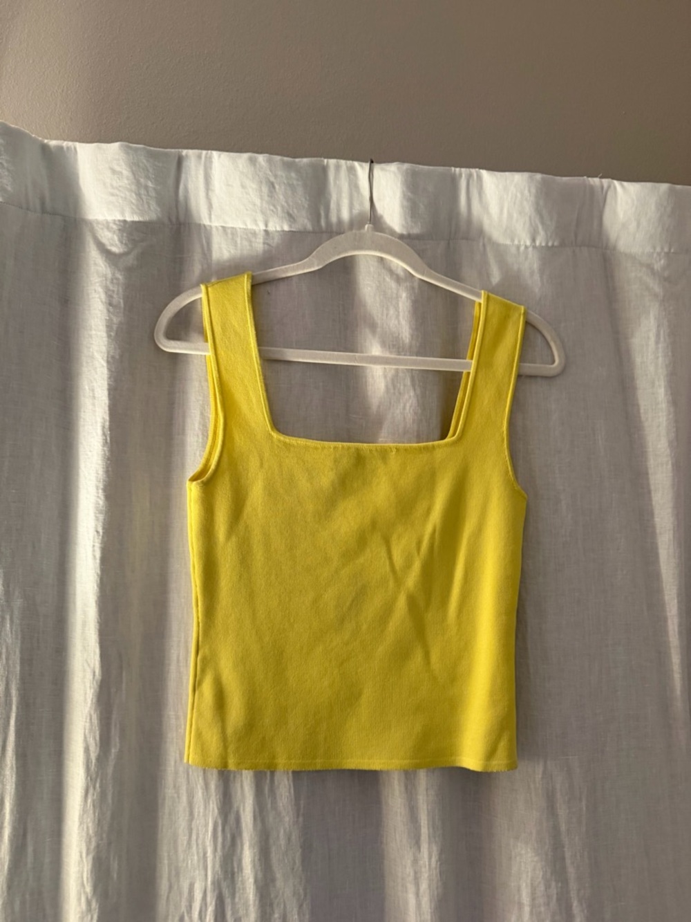 Endless Rose Yellow Square Neck Tank